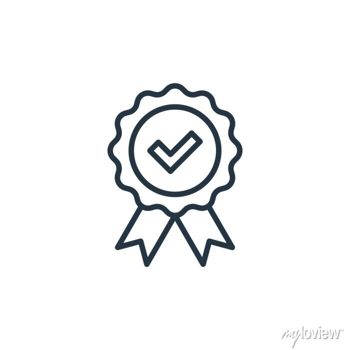quality icon thin linear quality outline icon isolated on white background line vector quality sign symbol for web and mobile 700 257416476